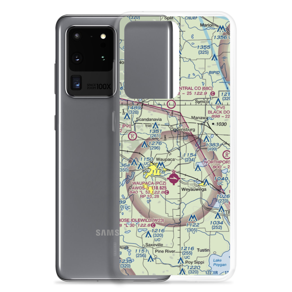 Casey Lake Airport (WS10) VFR Sectional Samsung Case Samsung Galaxy S20 Ultra model shown