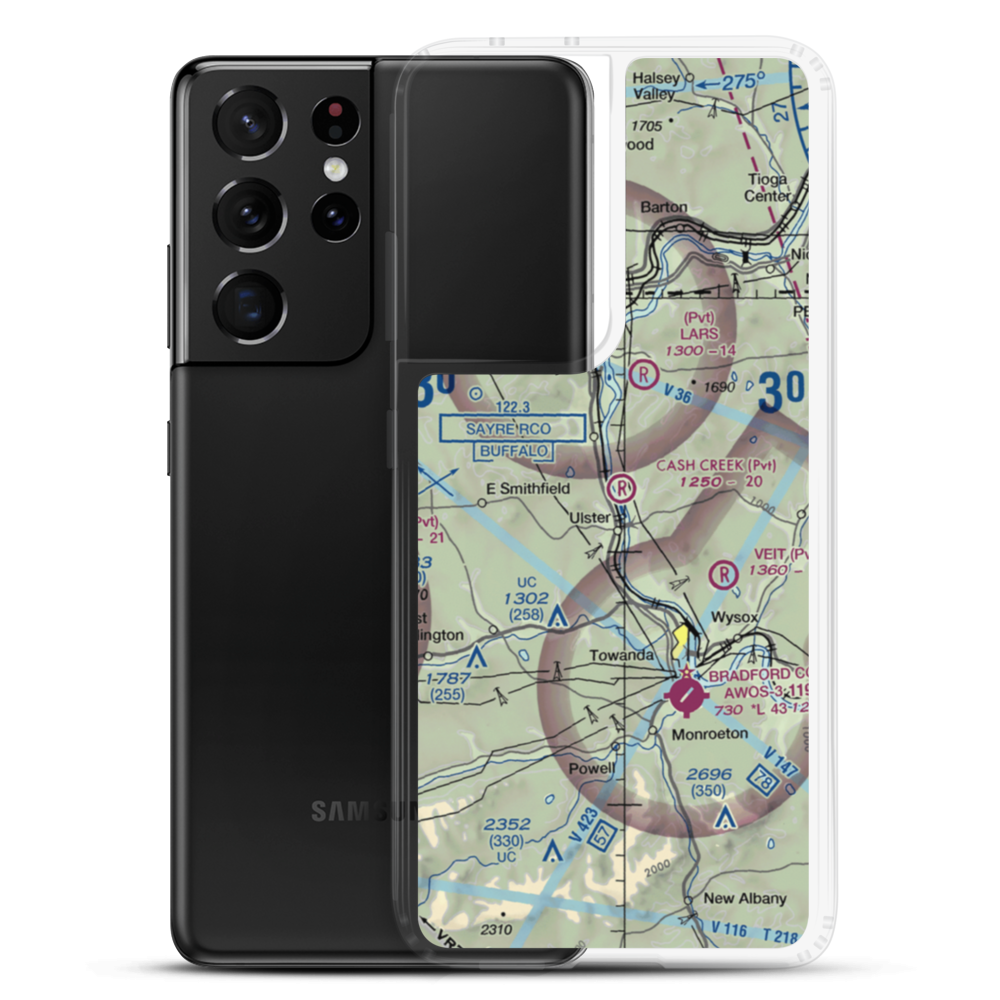 Cash Creek Airport (PN10) VFR Sectional Samsung Case Samsung Galaxy S21 Ultra model shown