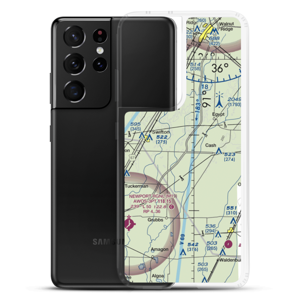 Cash field (CASH) VFR Sectional Samsung Case Samsung Galaxy S21 Ultra model shown