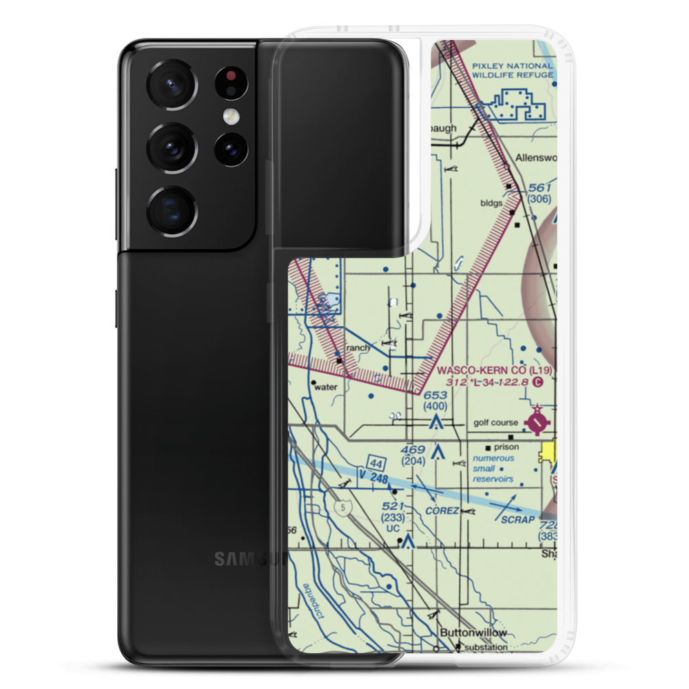 Cashen Airport (38CA) VFR Sectional Samsung Case Samsung Galaxy S21 Ultra model shown