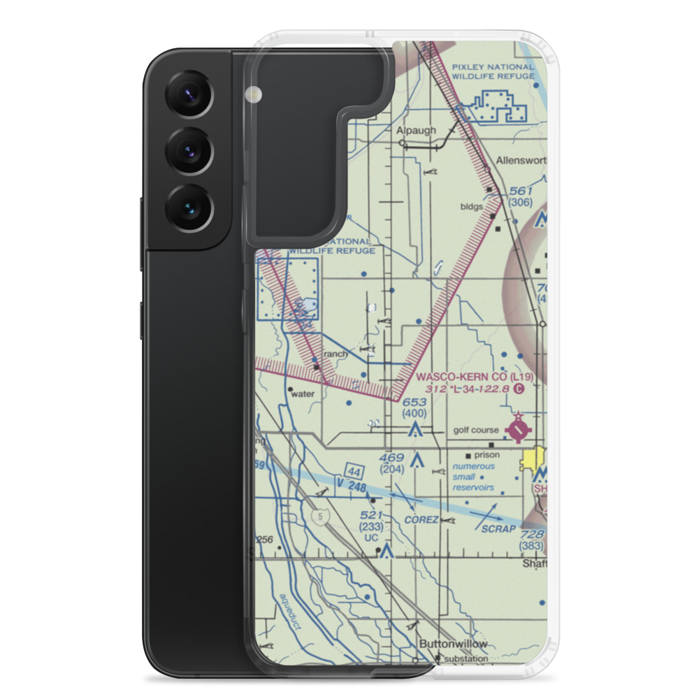 Cashen Airport (38CA) VFR Sectional Samsung Case Samsung Galaxy S22 Plus model shown