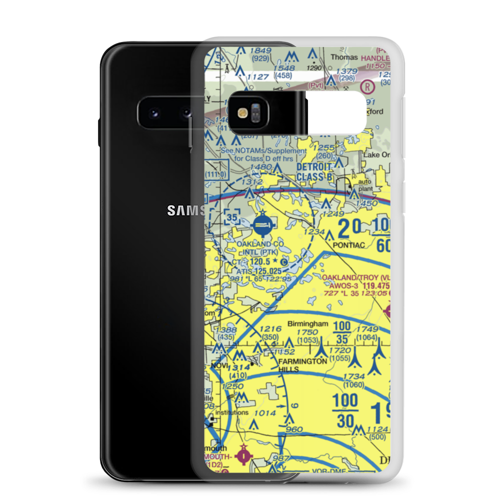 Cass Lake-Cove Island Seaplane Base (51MI) VFR Sectional Samsung Case Samsung Galaxy S10 model shown