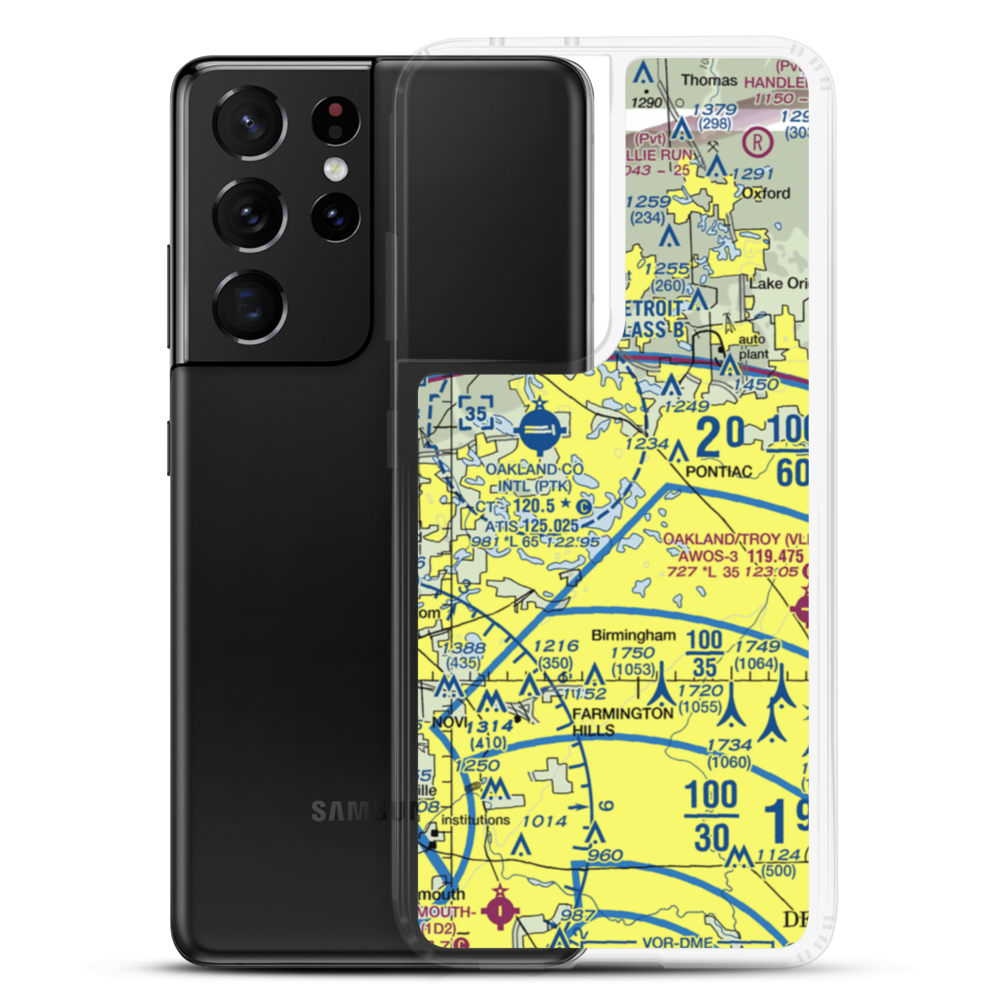 Cass Lake-Cove Island Seaplane Base (51MI) VFR Sectional Samsung Case Samsung Galaxy S21 Ultra model shown