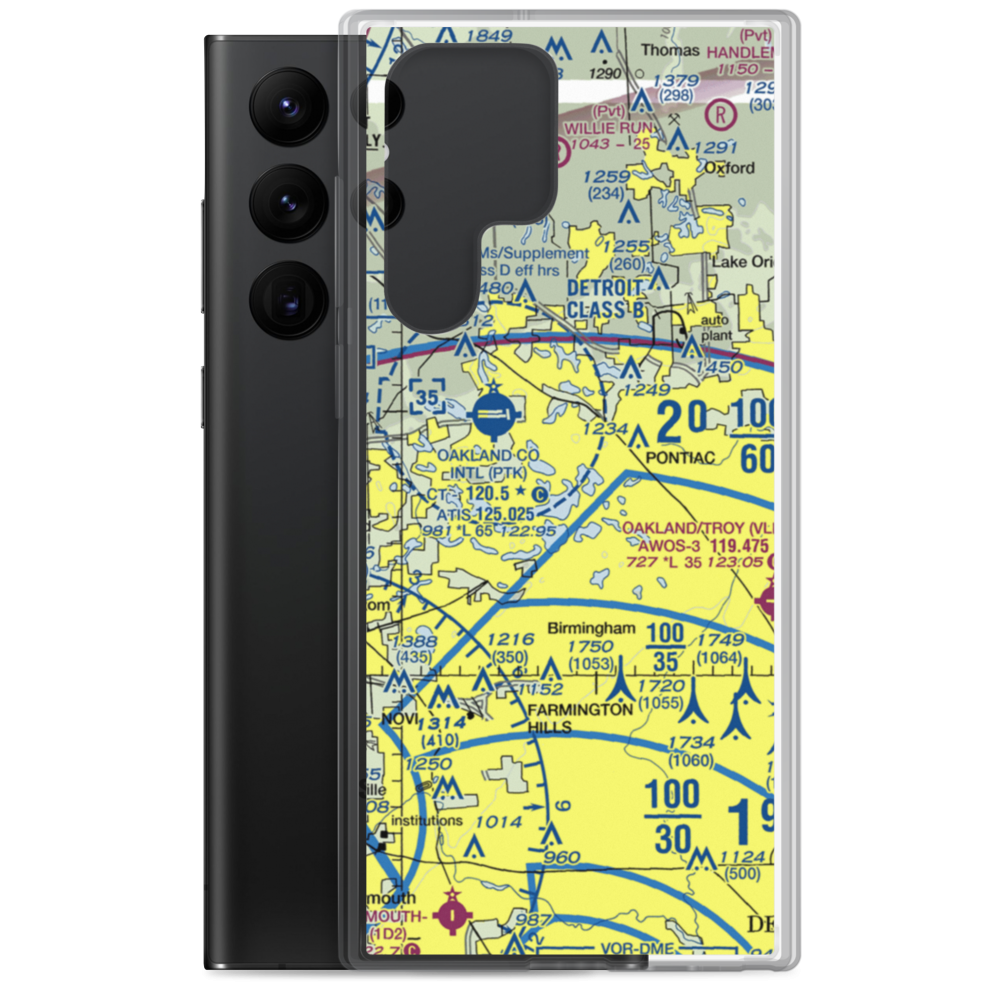 Cass Lake-Cove Island Seaplane Base (51MI) VFR Sectional Samsung Case Samsung Galaxy S22 Ultra model shown