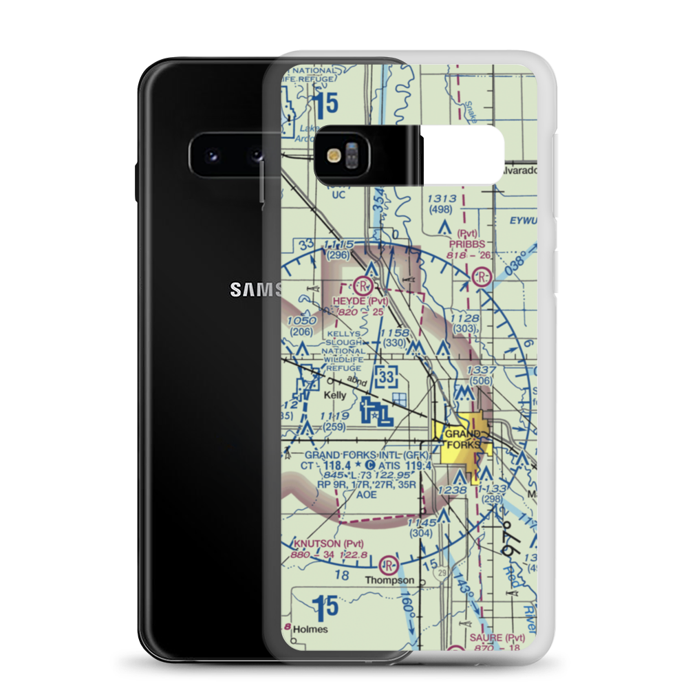 Casslindan Airport (2ND3) VFR Sectional Samsung Case Samsung Galaxy S10 model shown