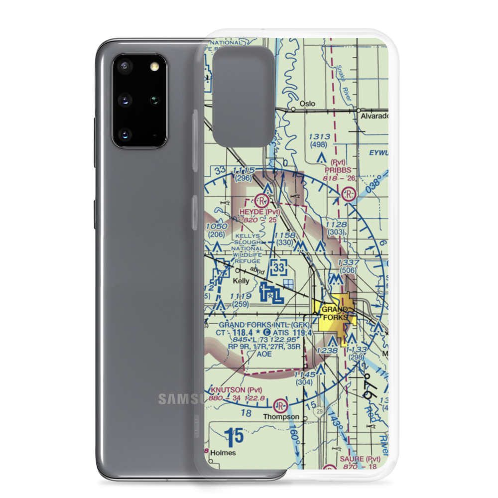 Casslindan Airport (2ND3) VFR Sectional Samsung Case Samsung Galaxy S20 Plus model shown