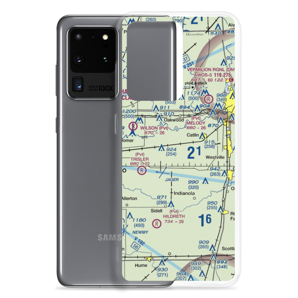 Cast Airport (5IS7) VFR Sectional Samsung Case Samsung Galaxy S20 Ultra model shown