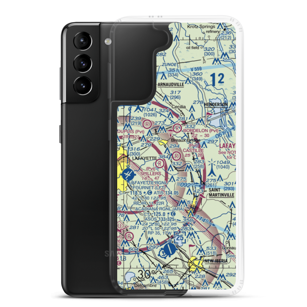 Castille Field (LA16) VFR Sectional Samsung Case Samsung Galaxy S21 Plus model shown