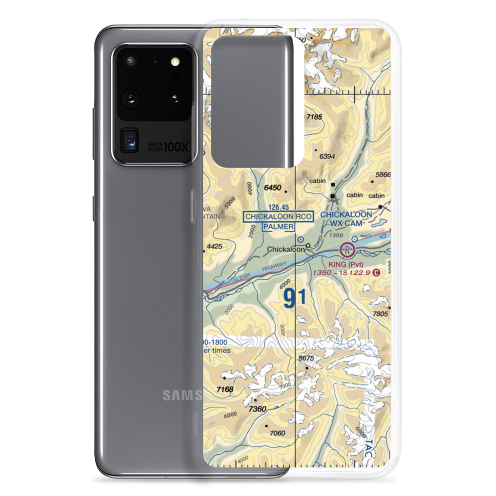 Castle Mountain Airstrip (48AK) VFR Sectional Samsung Case Samsung Galaxy S20 Ultra model shown