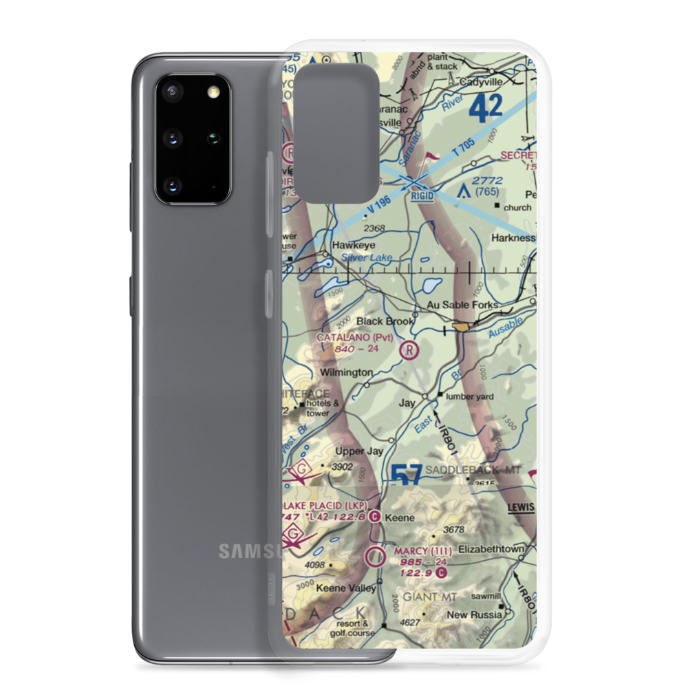 Catalano Airfield (1NK6) VFR Sectional Samsung Case Samsung Galaxy S20 Plus model shown
