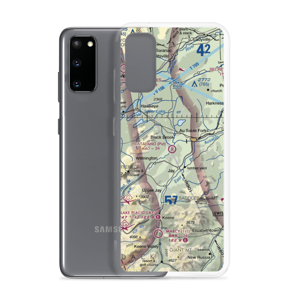 Catalano Airfield (1NK6) VFR Sectional Samsung Case Samsung Galaxy S20 model shown