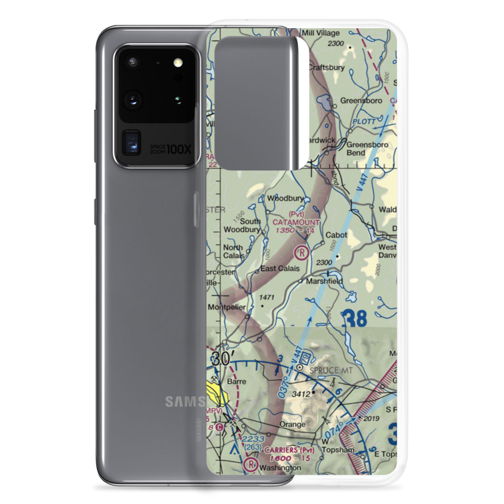 Catamount Airfield (VT62) VFR Sectional Samsung Case Samsung Galaxy S20 Ultra model shown