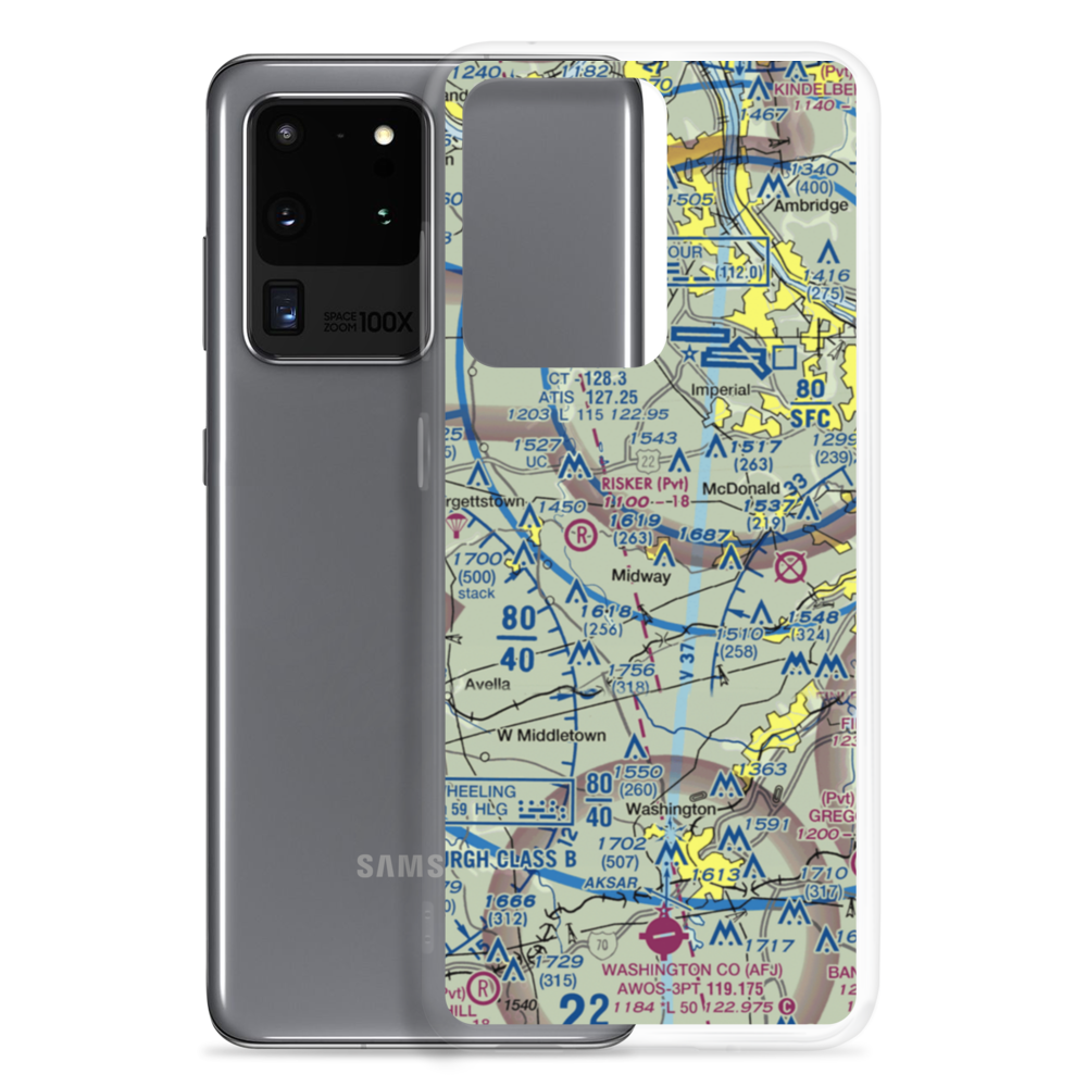 Cataney Airport (PN62) VFR Sectional Samsung Case Samsung Galaxy S20 Ultra model shown