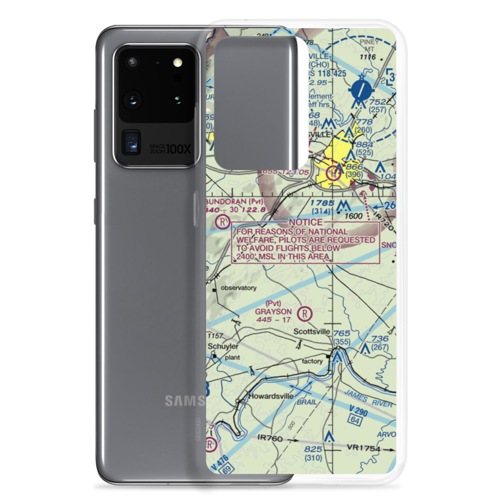 Cathro Airport (VG10) VFR Sectional Samsung Case Samsung Galaxy S20 Ultra model shown