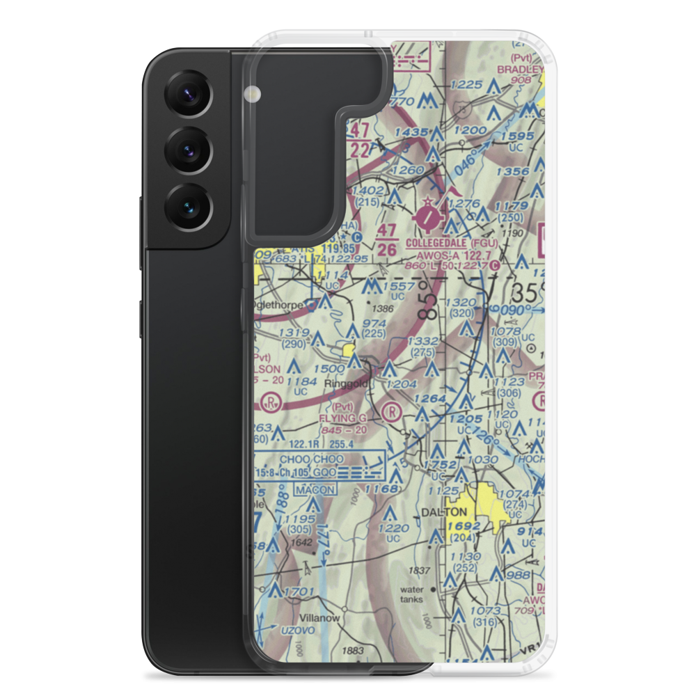 Catoosa Springs STOLport (2GA6) VFR Sectional Samsung Case Samsung Galaxy S22 Plus model shown