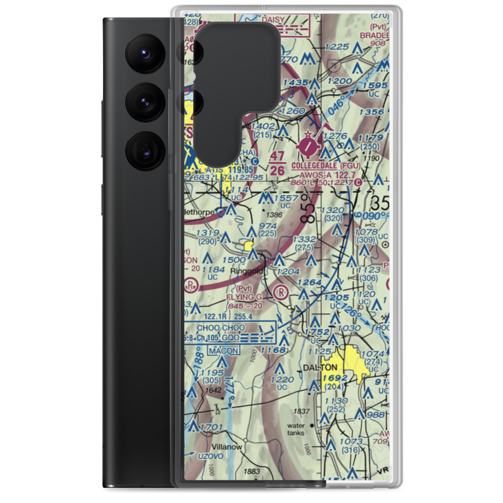 Catoosa Springs STOLport (2GA6) VFR Sectional Samsung Case Samsung Galaxy S22 Ultra model shown