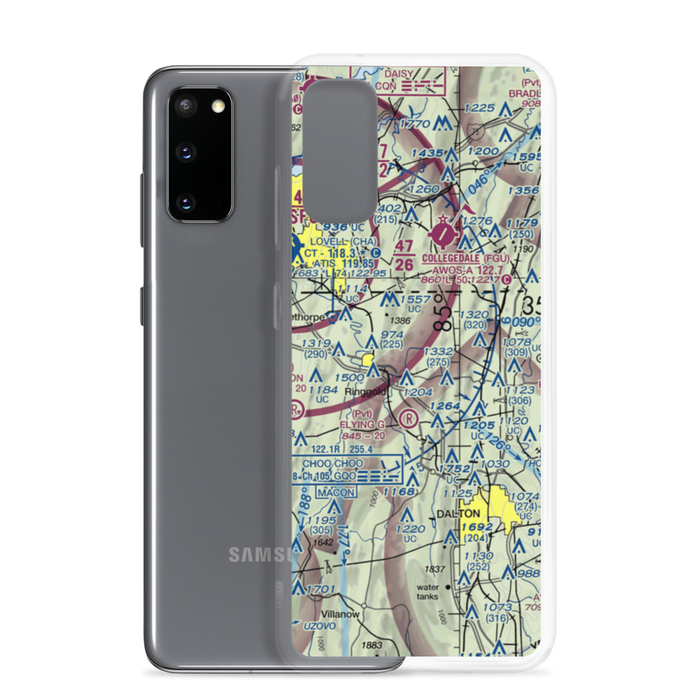 Catoosa Springs STOLport (2GA6) VFR Sectional Samsung Case Samsung Galaxy S20 model shown