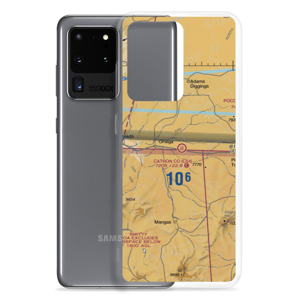 Catron County Heliport (C54) VFR Sectional Samsung Case Samsung Galaxy S20 Ultra model shown