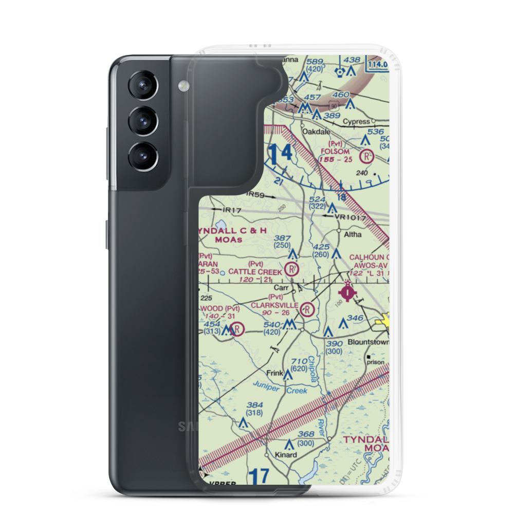 Cattle Creek Ranch Airport (50FD) VFR Sectional Samsung Case Samsung Galaxy S21 model shown