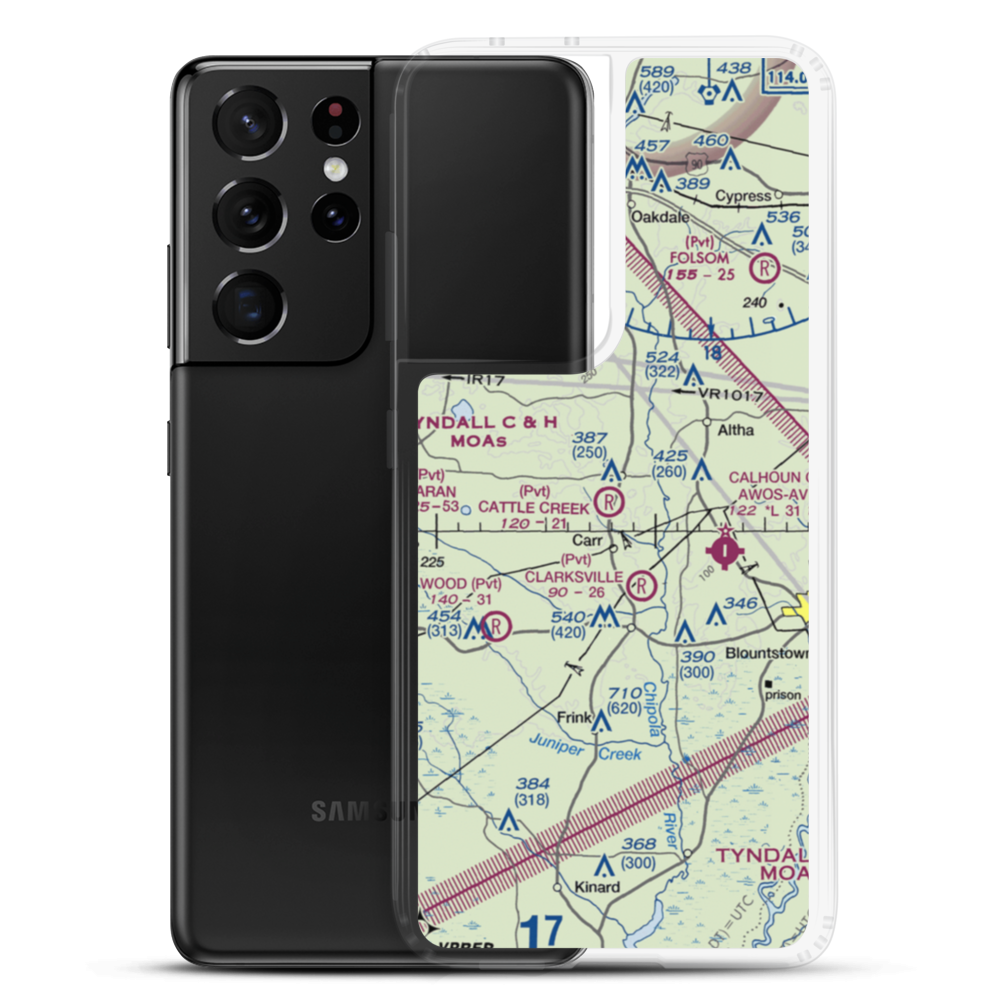 Cattle Creek Ranch Airport (50FD) VFR Sectional Samsung Case Samsung Galaxy S21 Ultra model shown