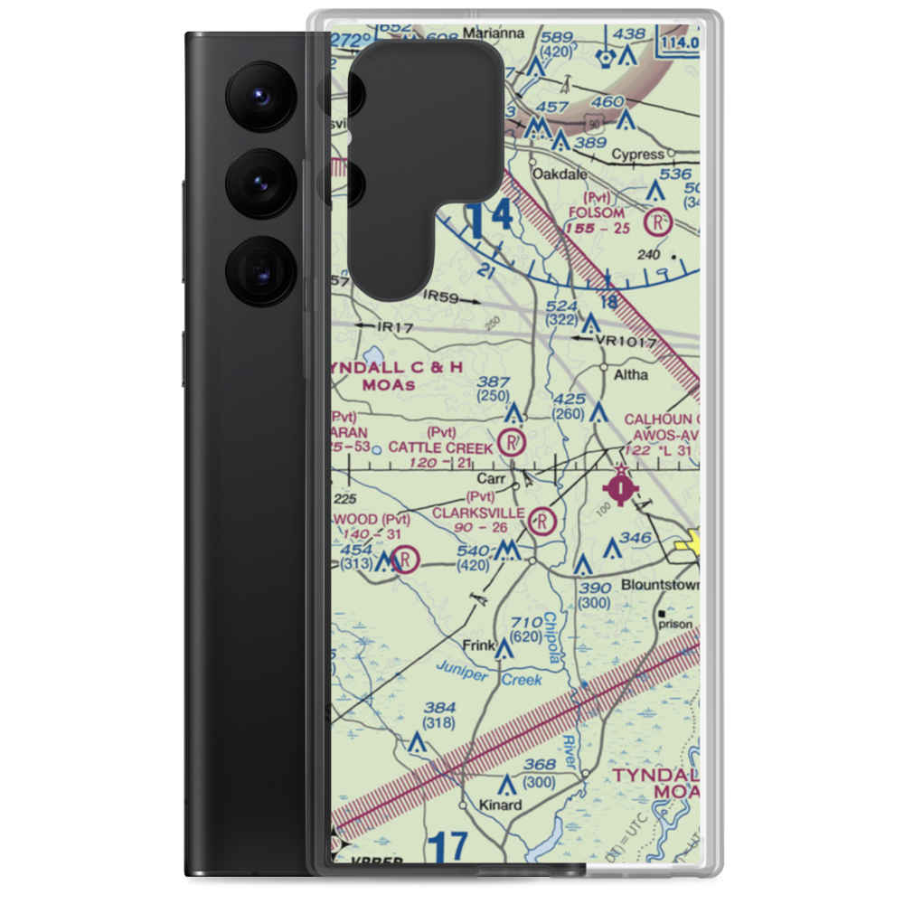 Cattle Creek Ranch Airport (50FD) VFR Sectional Samsung Case Samsung Galaxy S22 Ultra model shown
