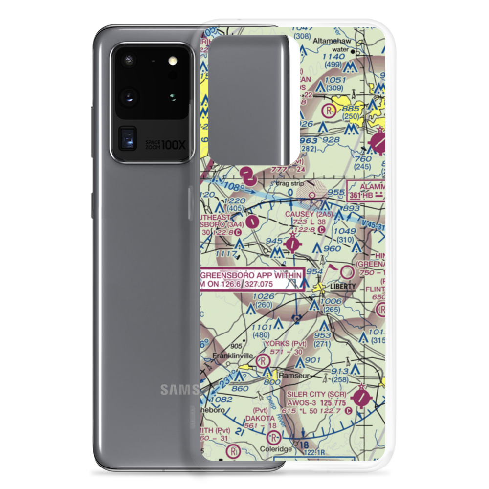 Causey Airport (2A5) VFR Sectional Samsung Case Samsung Galaxy S20 Ultra model shown