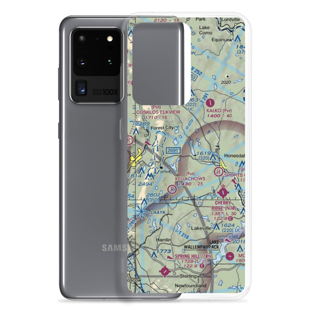 Cavage Personal Use Airport (15PA) VFR Sectional Samsung Case Samsung Galaxy S20 Ultra model shown