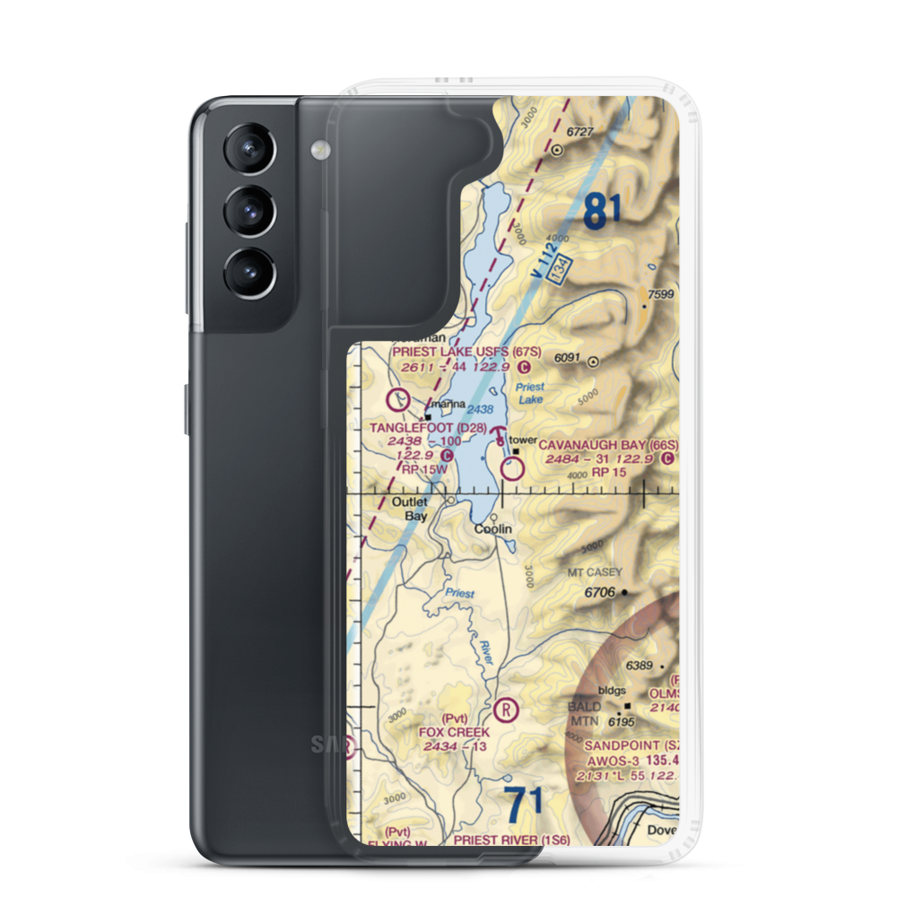 Cavanaugh Bay Airport (66S) VFR Sectional Samsung Case Samsung Galaxy S21 model shown