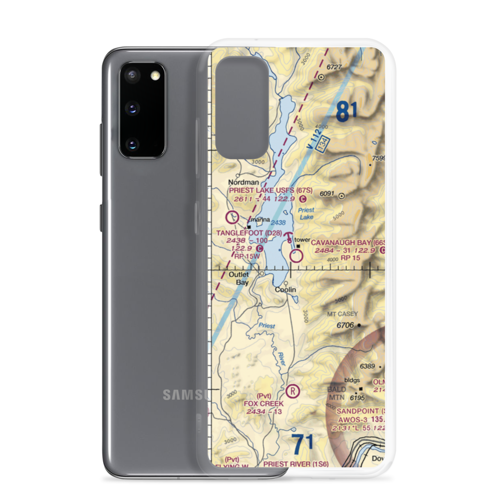 Cavanaugh Bay Airport (66S) VFR Sectional Samsung Case Samsung Galaxy S20 model shown