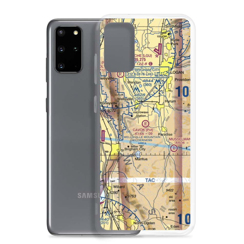 CAVOK Ranch Airport (UT90) VFR Sectional Samsung Case Samsung Galaxy S20 Plus model shown