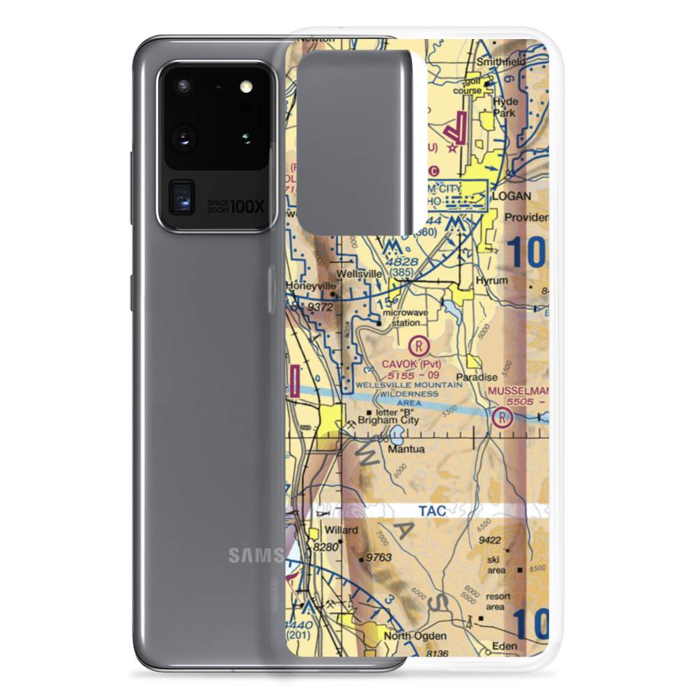 CAVOK Ranch Airport (UT90) VFR Sectional Samsung Case Samsung Galaxy S20 Ultra model shown