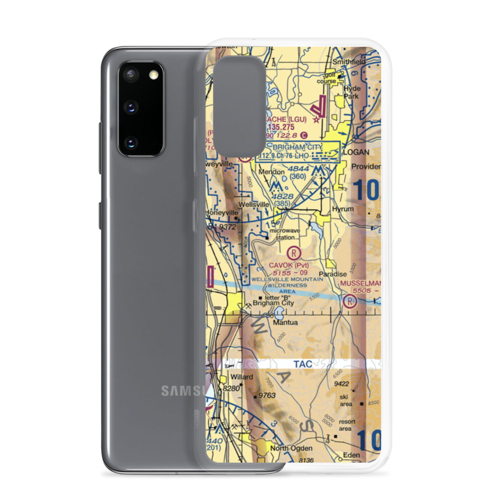CAVOK Ranch Airport (UT90) VFR Sectional Samsung Case Samsung Galaxy S20 model shown