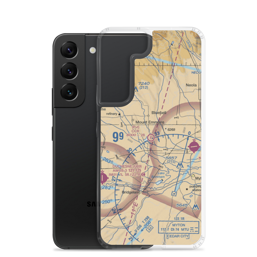 CCR Field (UT27) VFR Sectional Samsung Case Samsung Galaxy S22 model shown
