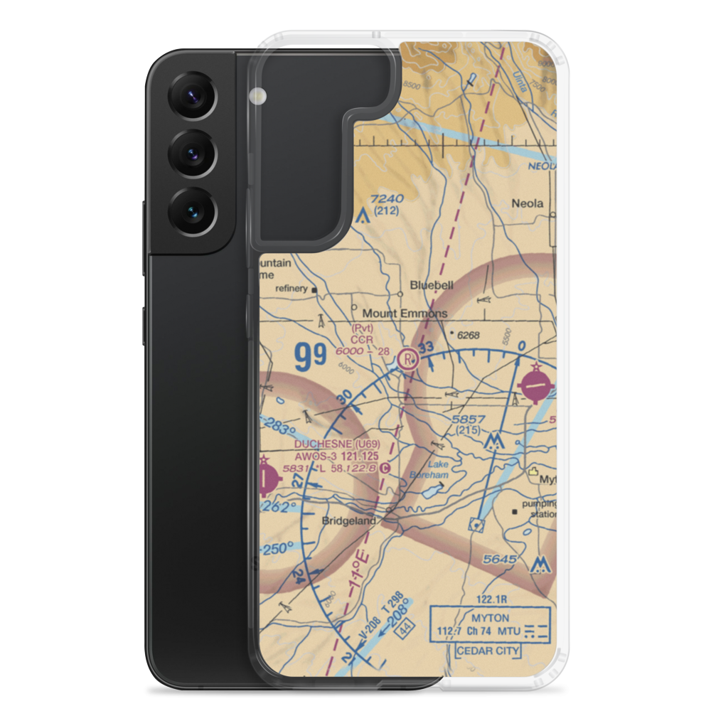 CCR Field (UT27) VFR Sectional Samsung Case Samsung Galaxy S22 Plus model shown