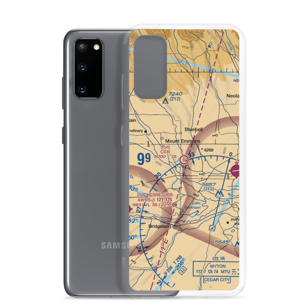 CCR Field (UT27) VFR Sectional Samsung Case Samsung Galaxy S20 model shown