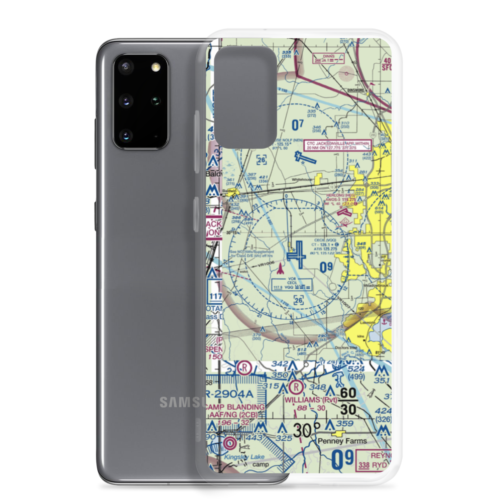 Cecil Airport (VQQ) VFR Sectional Samsung Case Samsung Galaxy S20 Plus model shown