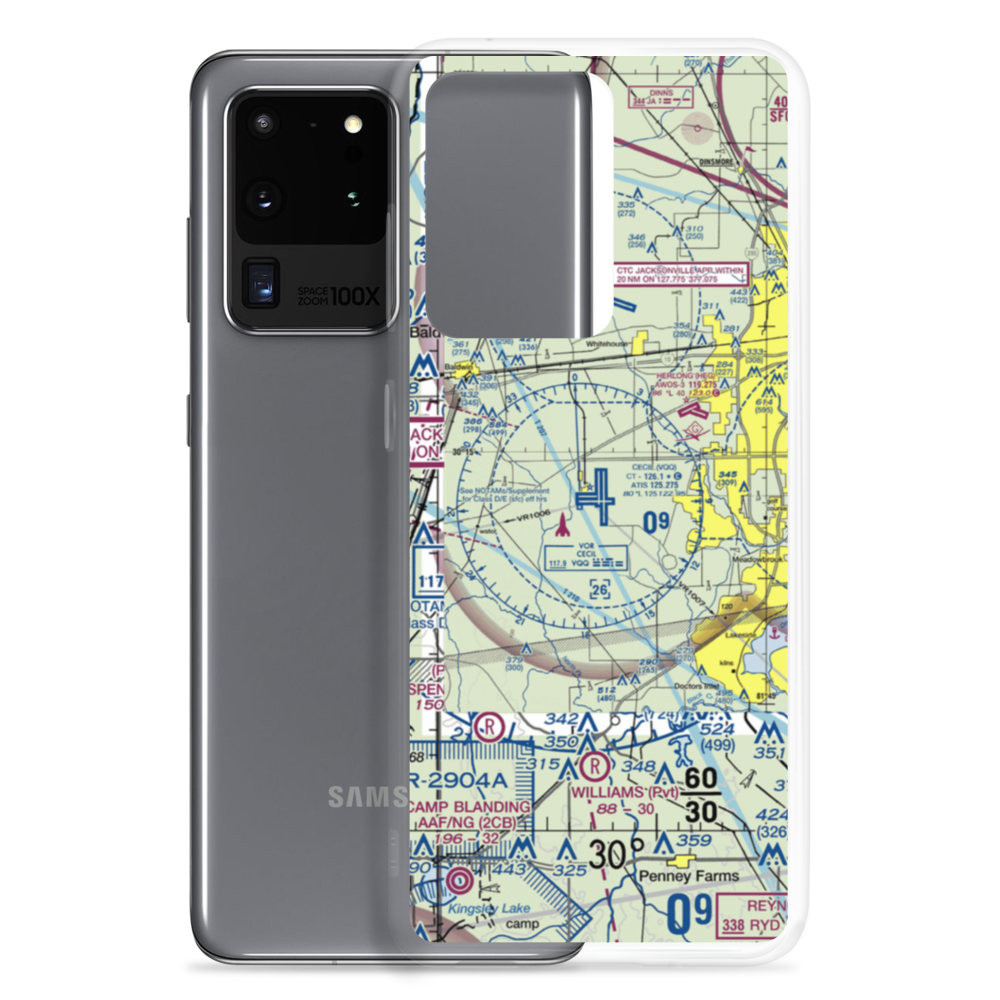 Cecil Airport (VQQ) VFR Sectional Samsung Case Samsung Galaxy S20 Ultra model shown