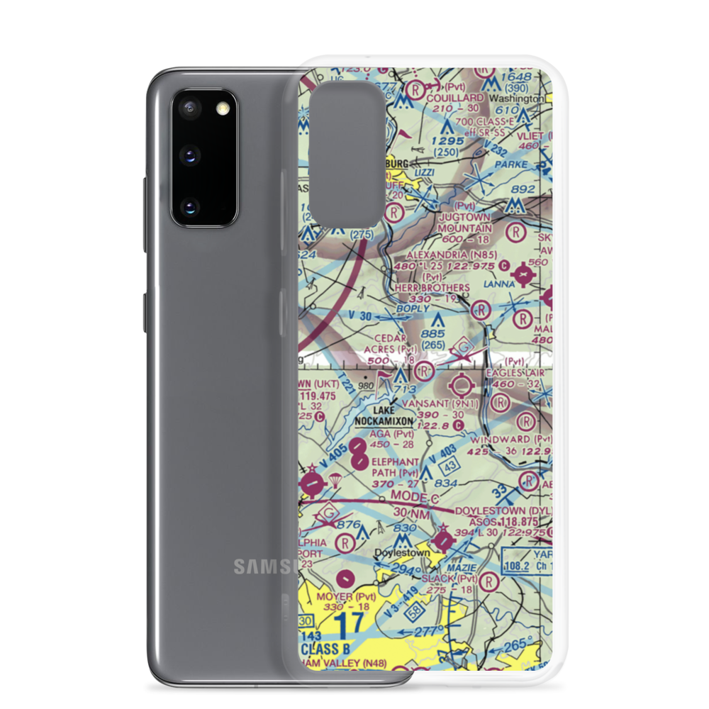 Cedar Acres Private Group Airport (23PA) VFR Sectional Samsung Case Samsung Galaxy S20 model shown