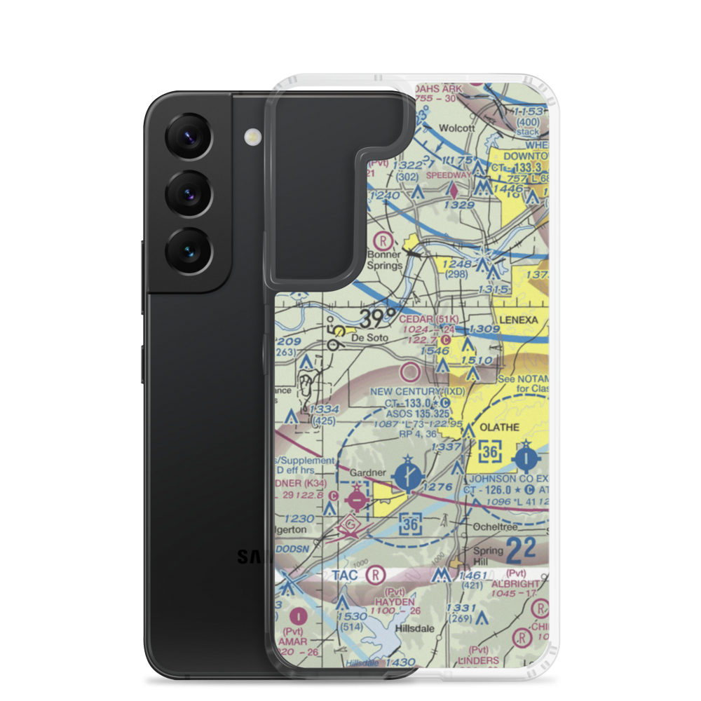 Cedar Air Park (51K) VFR Sectional Samsung Case Samsung Galaxy S22 model shown