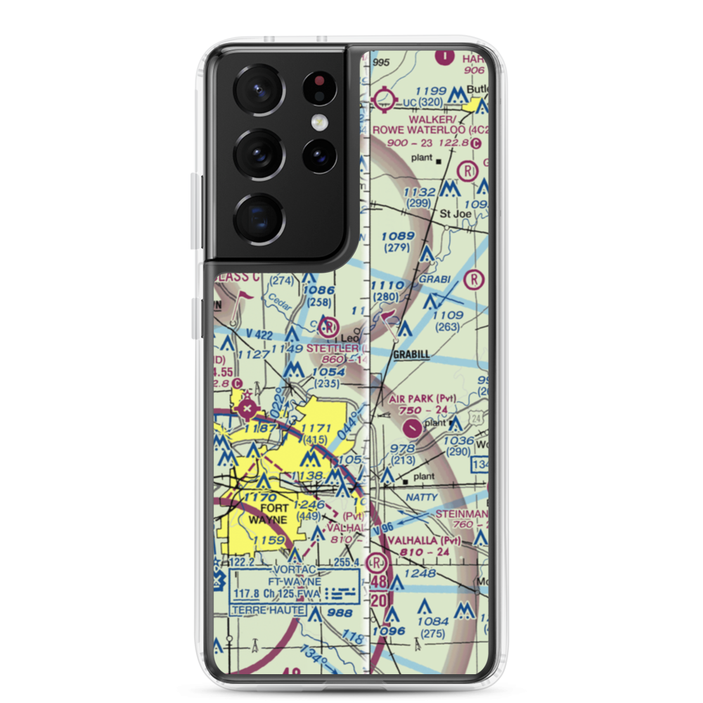 Cedar Creek Airport (48II) VFR Sectional Samsung Case Samsung Galaxy S21 Ultra model shown