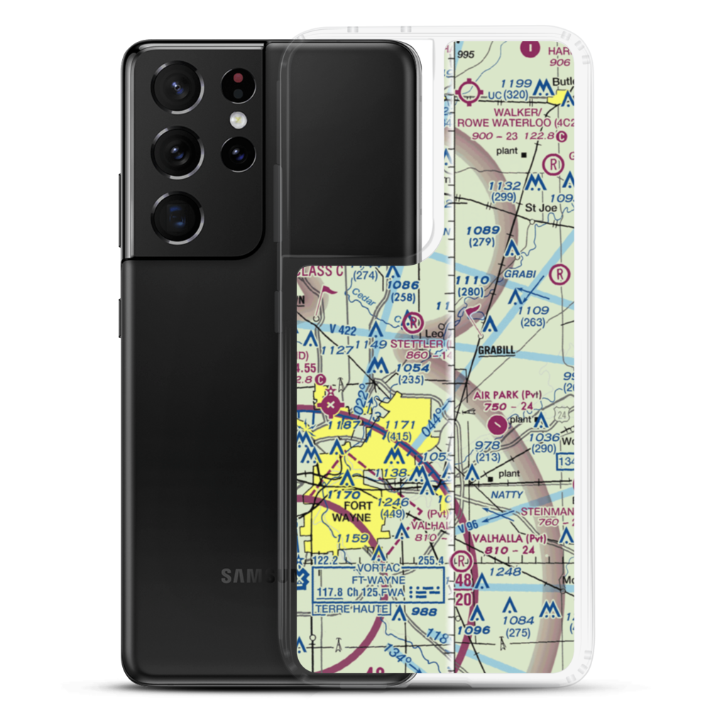Cedar Creek Airport (48II) VFR Sectional Samsung Case Samsung Galaxy S21 Ultra model shown