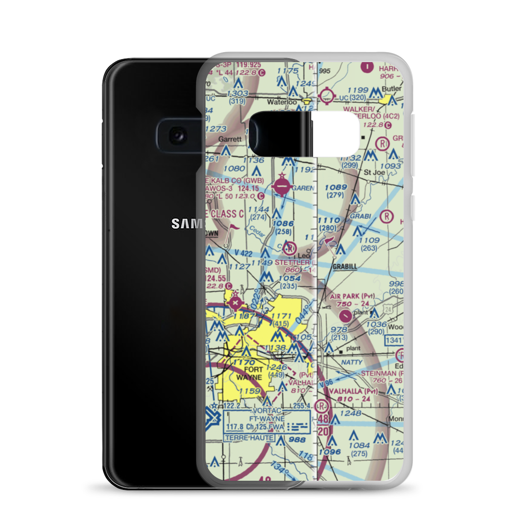 Cedar Creek Airport (48II) VFR Sectional Samsung Case Samsung Galaxy S10e model shown