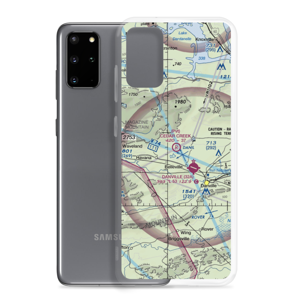 Cedar Creek Ranch Airport (25AR) VFR Sectional Samsung Case Samsung Galaxy S20 Plus model shown