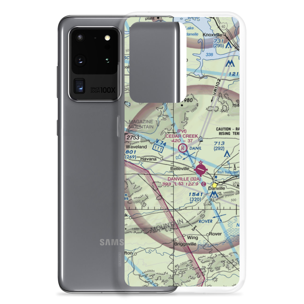 Cedar Creek Ranch Airport (25AR) VFR Sectional Samsung Case Samsung Galaxy S20 Ultra model shown