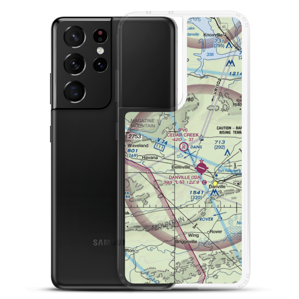 Cedar Creek Ranch Airport (25AR) VFR Sectional Samsung Case Samsung Galaxy S21 Ultra model shown