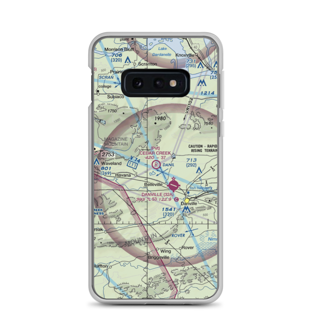 Cedar Creek Ranch Airport (25AR) VFR Sectional Samsung Case Samsung Galaxy S10e model shown