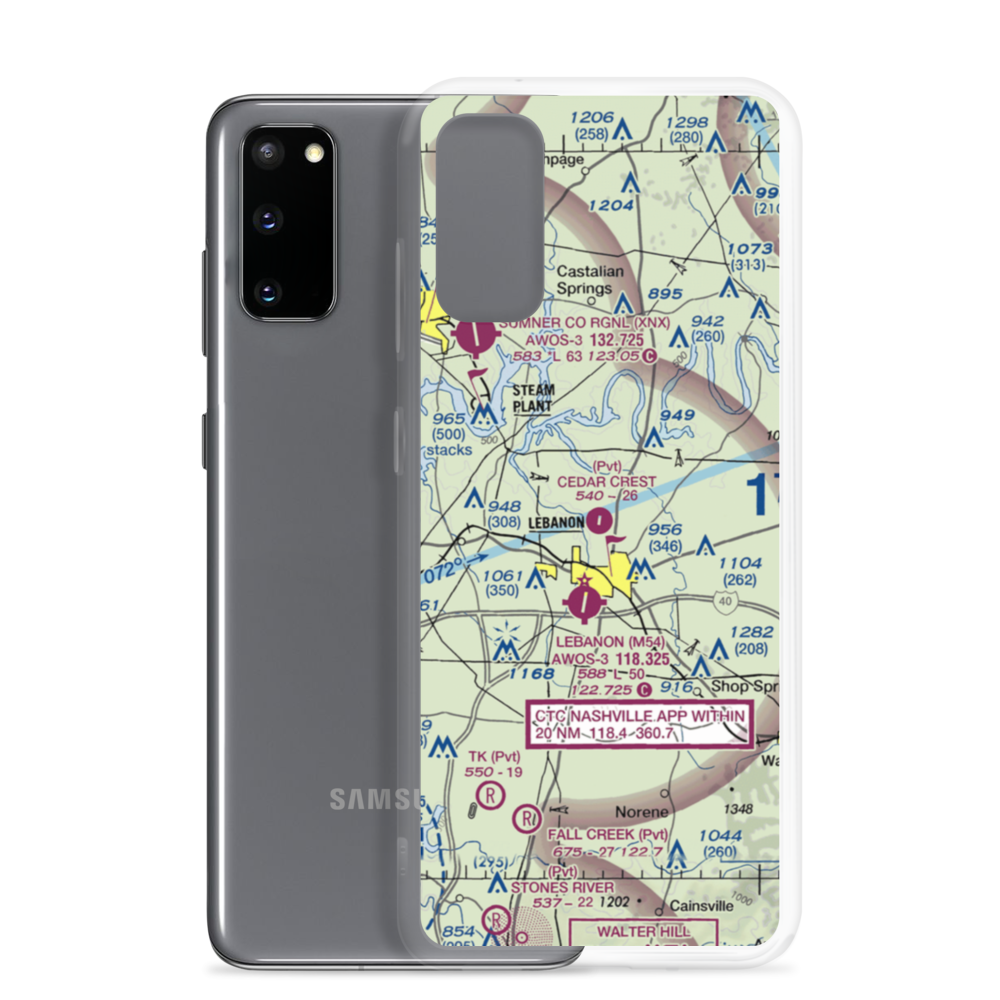 Cedar Crest Field (1TN0) VFR Sectional Samsung Case Samsung Galaxy S20 model shown