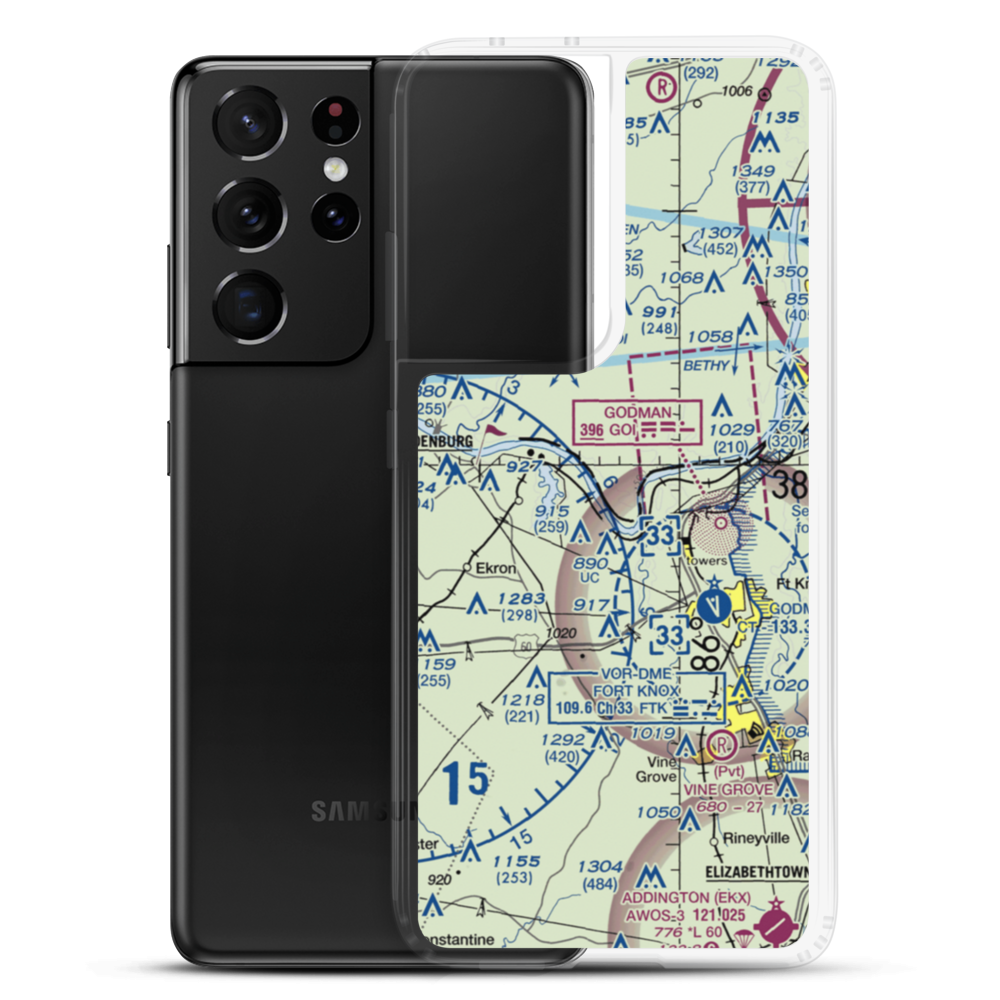 Cedar Farm Airport (28II) VFR Sectional Samsung Case Samsung Galaxy S21 Ultra model shown