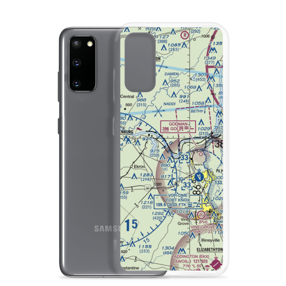 Cedar Farm Airport (28II) VFR Sectional Samsung Case Samsung Galaxy S20 model shown
