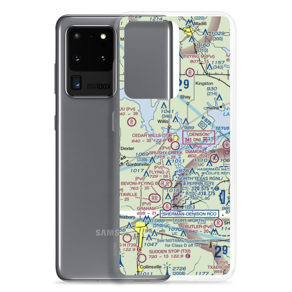 Cedar Mills Airport (3T0) VFR Sectional Samsung Case Samsung Galaxy S20 Ultra model shown